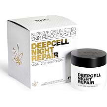 Deepcell Night Repair - Deep Effective Night Cream - Regenerates Overnight Improves Strength & Elasticity - Hyaluron Shea Butter - Made in Germany
