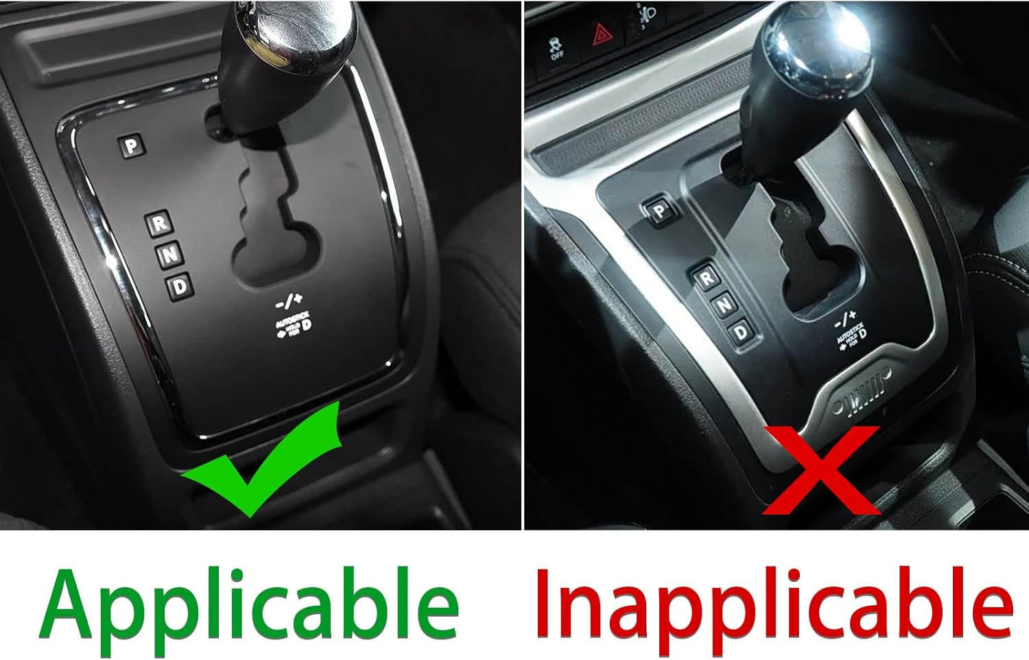 Carbon Fiber for Jeep Compass 09-16 for Jeep Patriot 2009-2017 2010 2011 2012 2013 2014 2015 2016 Accessories Car Gear Shift Control Anti-Scratch Panel Cover Interior Trim Sticker Decal Black