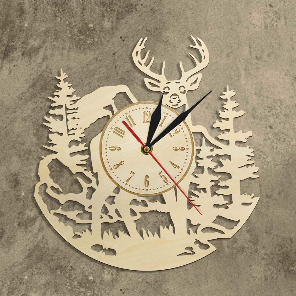 junli Orologio Da Parete In Legno 8 Pollici Design Moderno Vintage