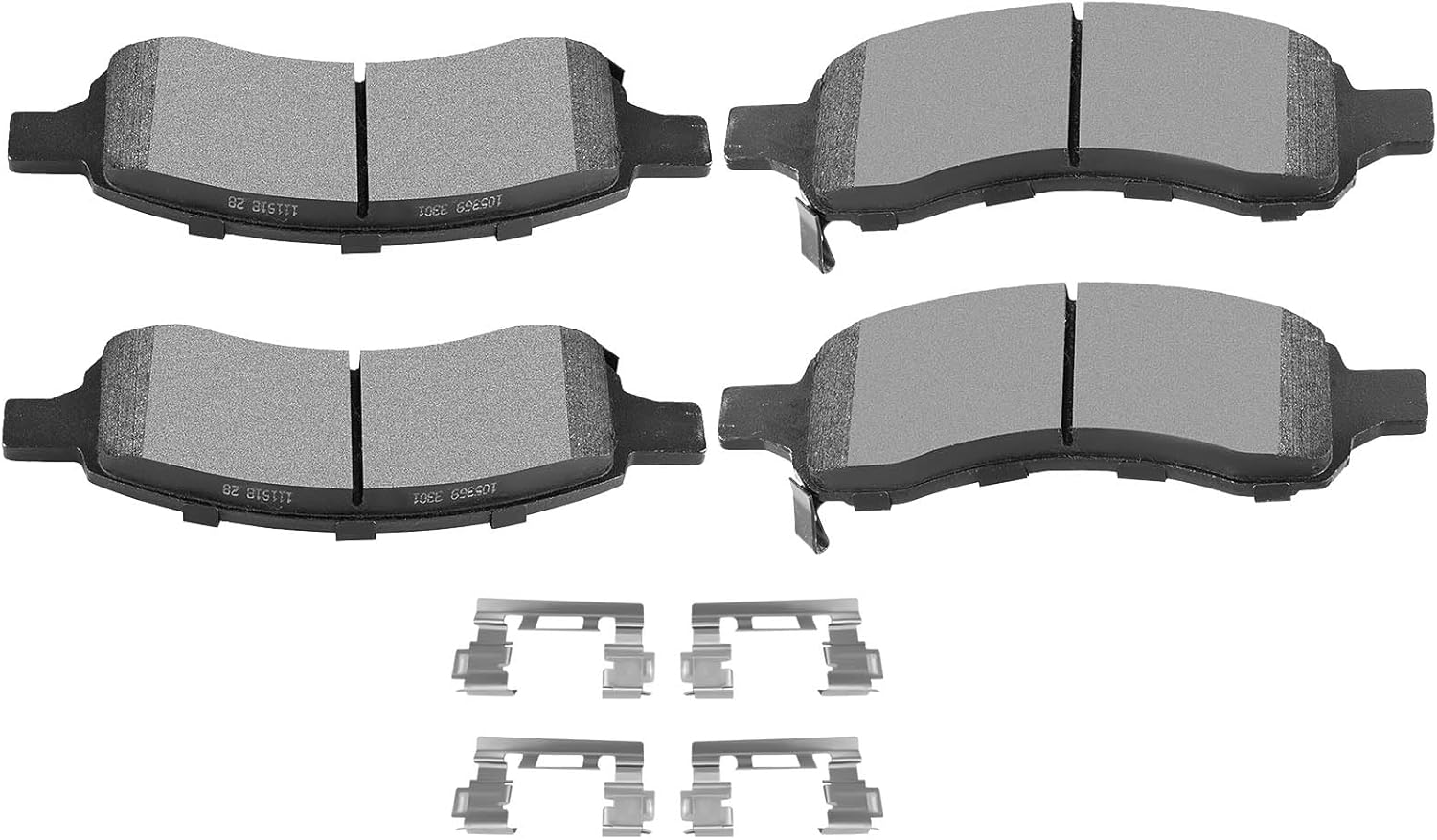 SCITOO D1169 Front Semi-Metal Brake Pads Sets Fit For Buick Enclave/Rainier,For Chevy SSR/Trailblazer EXT/Traverse,For GMC Acadia/Canyon/Envoy XL,For Isuzu Ascender,For Saab 9-7x,For Saturn Outlook