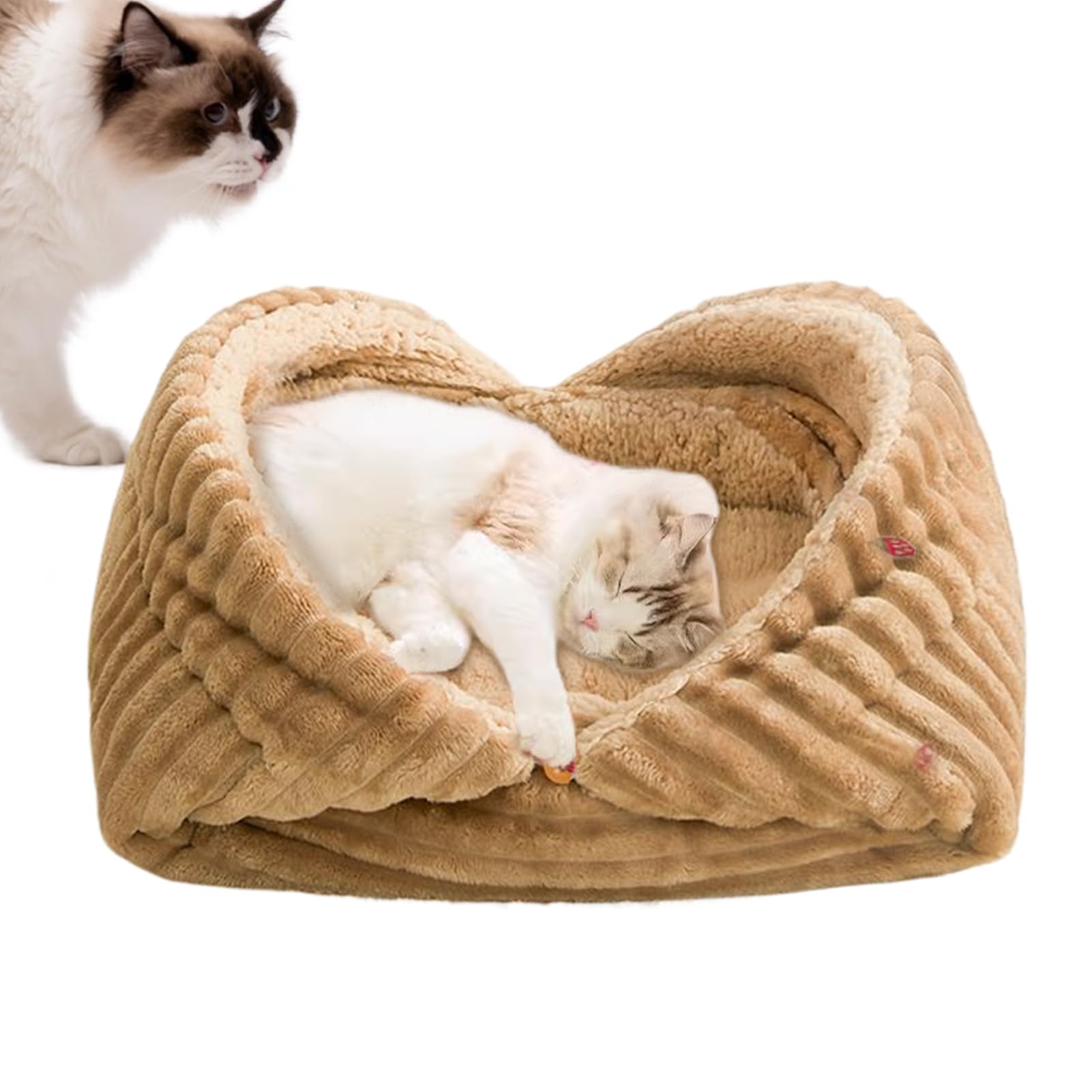Lit grotte pliable chat nid de couchage intérieur épais pour petit chien