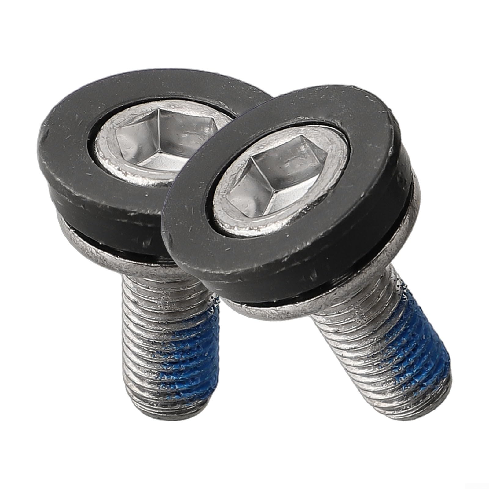 2 x M8 Bottom Bracket Axle Bolts for Bike Cranksets Designed for Square Hole Bottom Brackets on MTB and Road Bikes