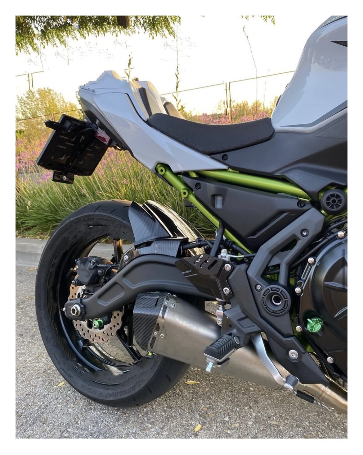 Motorfiets Voetklanten Voetsteun Voorrem Cilinder Heel Platen Guard Protector voor Kawasaki voor Ninja650 Z650 Z650RS Motoraccessoires (Kleur : 2