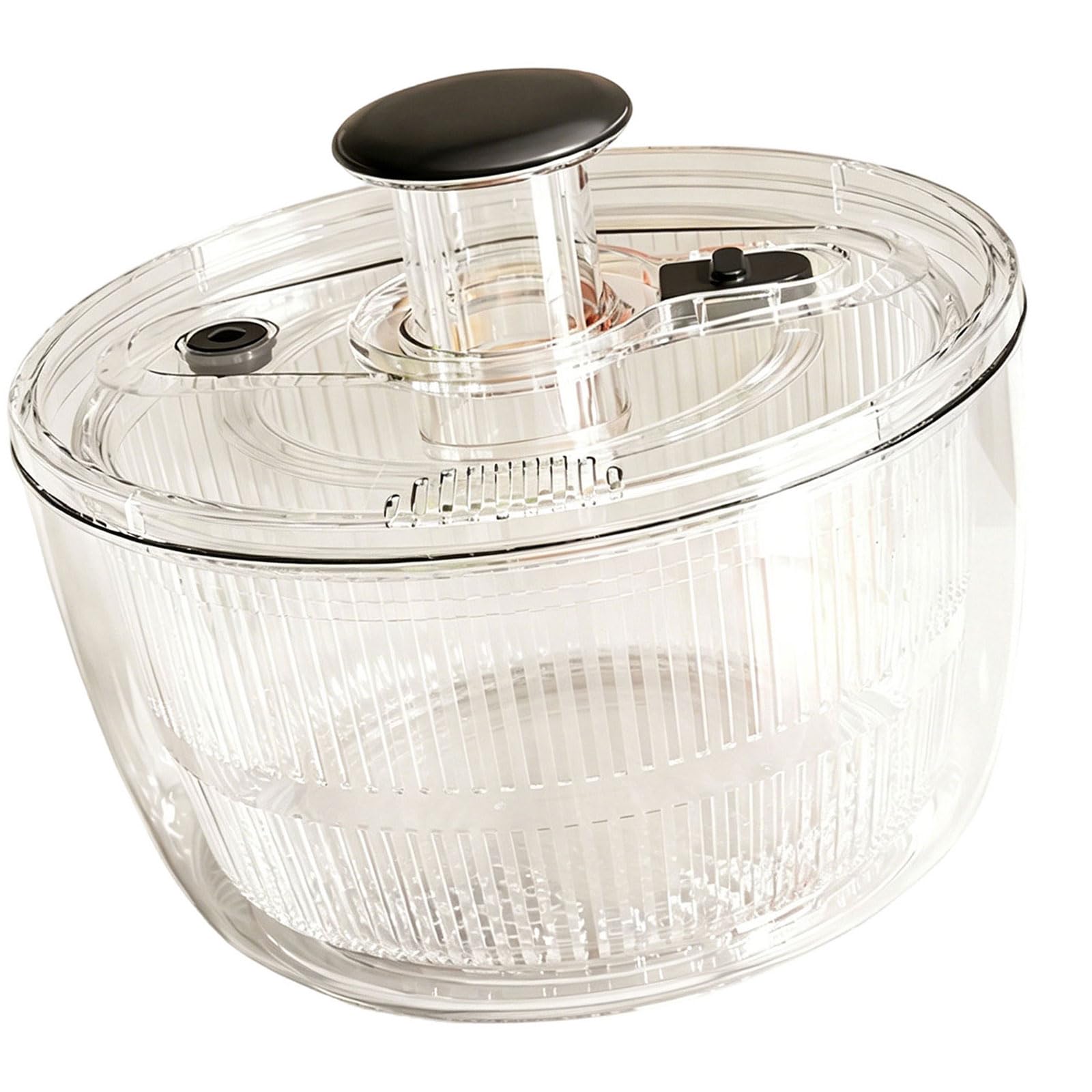 our fave Fast Speed Salad Dryer Draining Basket with Smooth Rotation Systems Suitable for Most Kitchen Countertops and Sinks Multifunctional Kitchen Tool