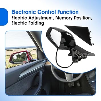 Driver Side Mirror Assembly Fit for Tesla Model Y Replace 159411100C