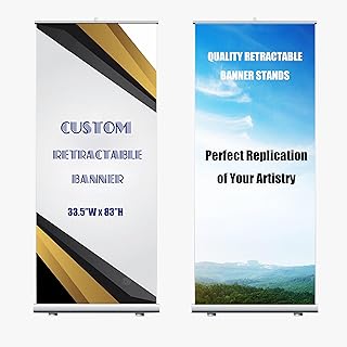 Precision Art-Quality Retractable Banner Stand (All-in-One Package)â€“ Custom & Personalized â€“ Vibrant Colors, Durable Material, Quick Setup â€“ Perfect for Trade Shows & Events!