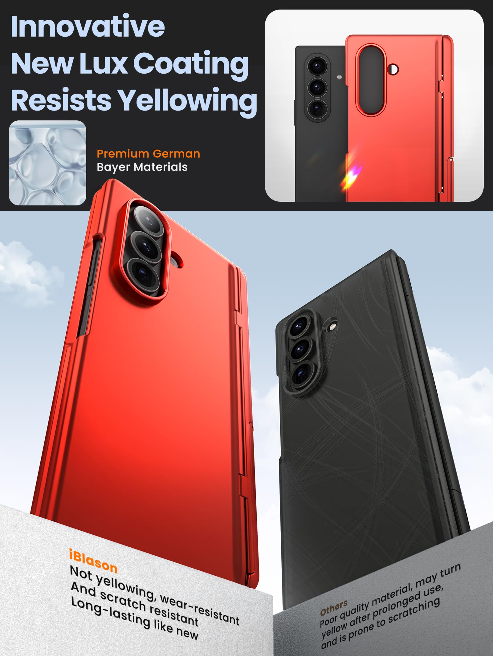 i-Blason Funda para Samsung Galaxy ZFold 7 [Cosmo] con Soporte MagSafe y Soporte para Bolígrafo S [Protector de Pantalla de Vidrio Templado Integrado] Magnética Case (Rojo)