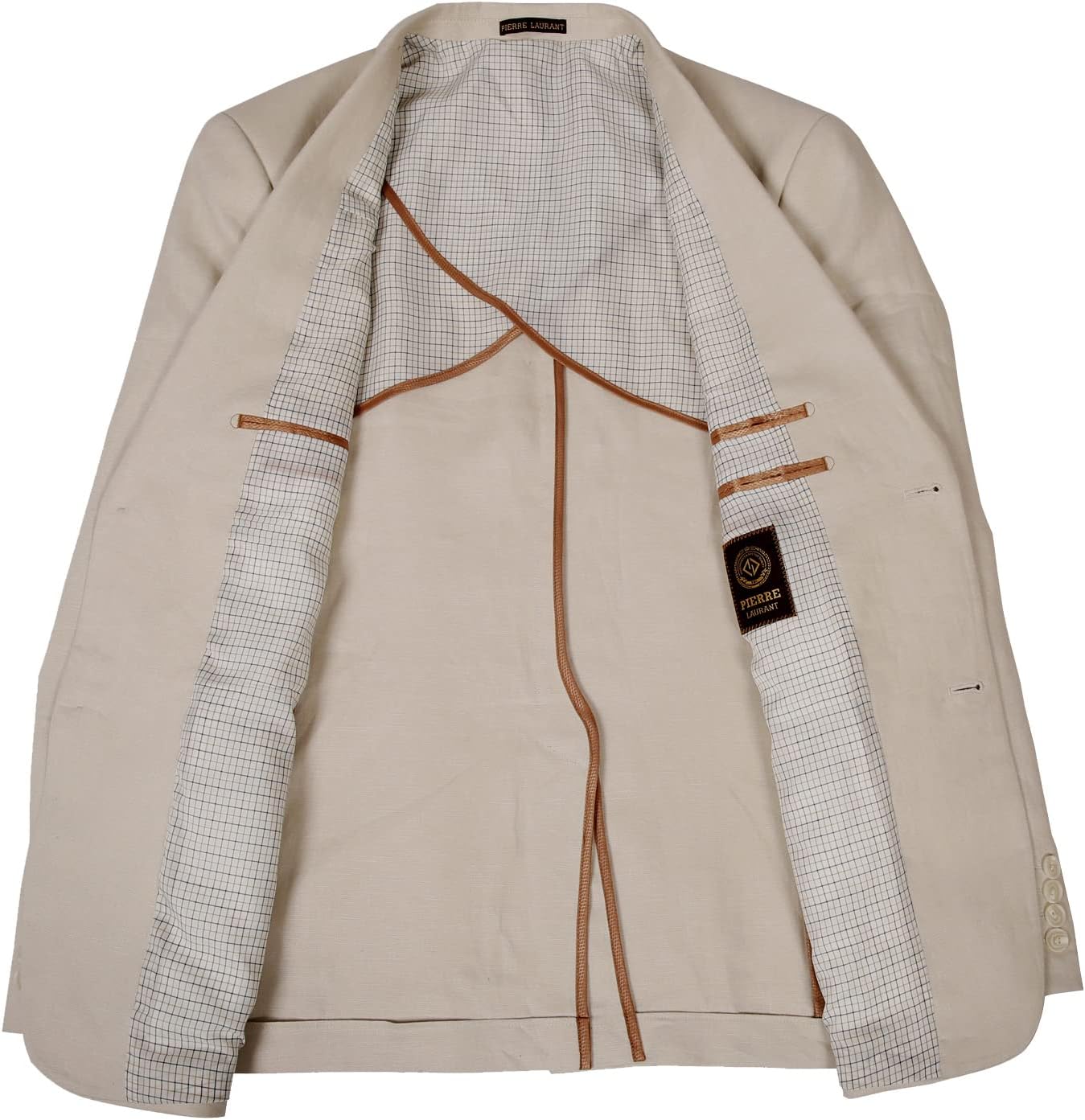 Men's Sport Coat Slim Fit 2 Button Linen Cotton Blazer Lightweight Jacket