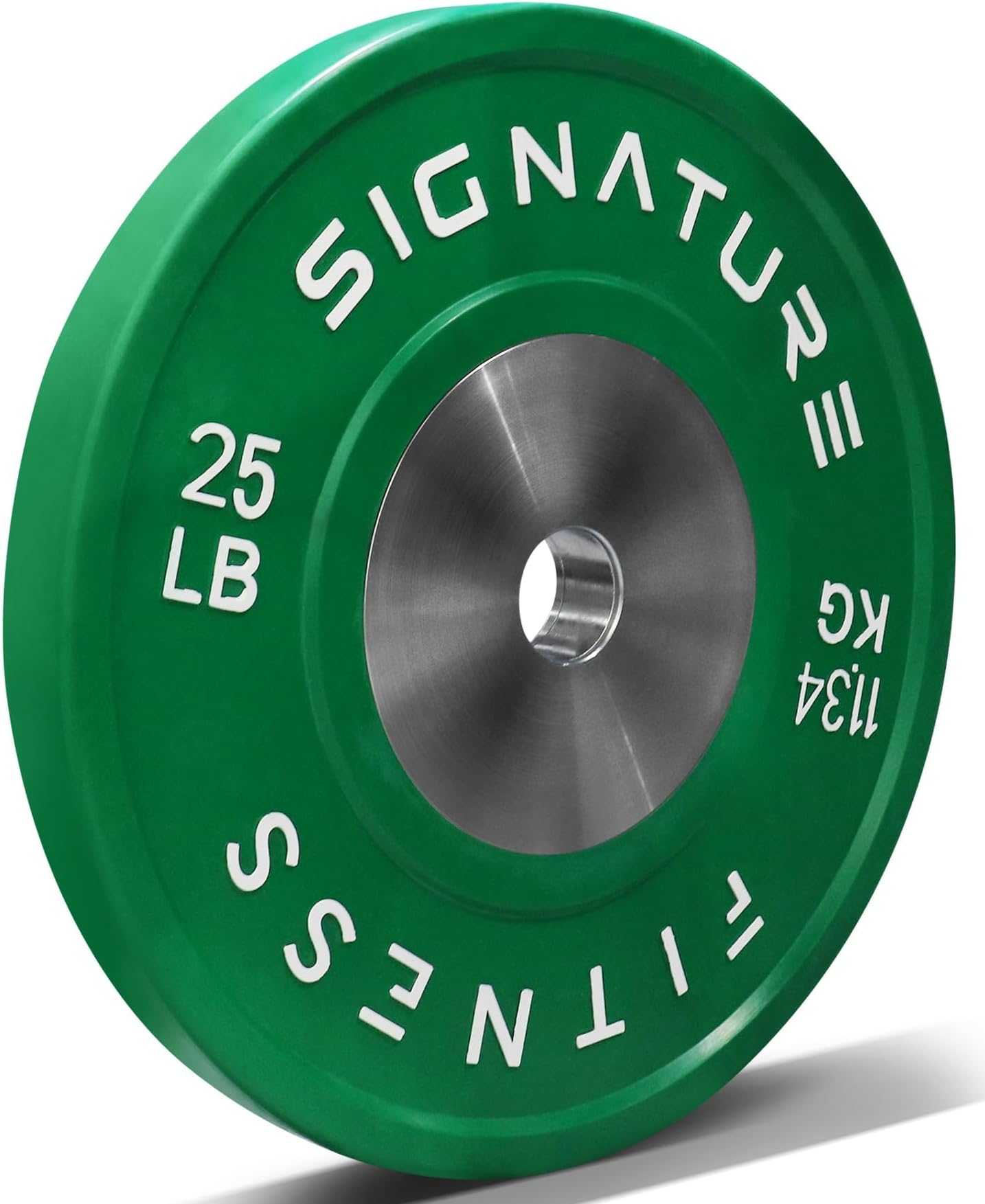 2" Olympic Competition Bumper Plate with Steel Hub for Strength Training and Powerlifting - Minimal Bounce