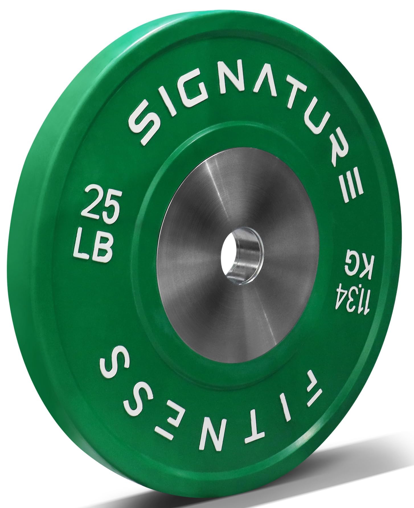 2" Olympic Competition Bumper Plate with Steel Hub for Strength Training and Powerlifting - Minimal Bounce