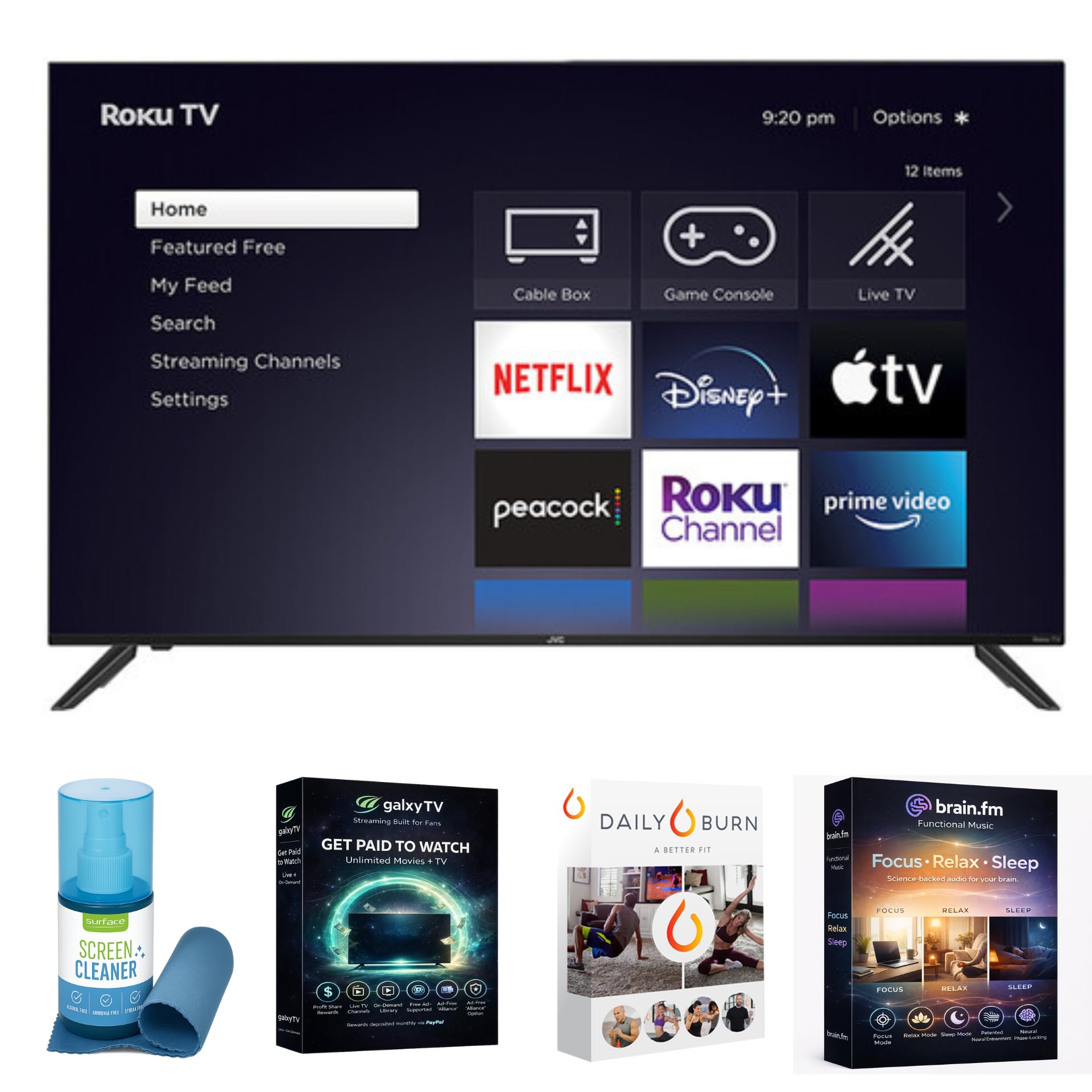 Amazon.com: JVC LT-40EP4257 40” 4K UHD Roku Smart TV, HDR10/HLG