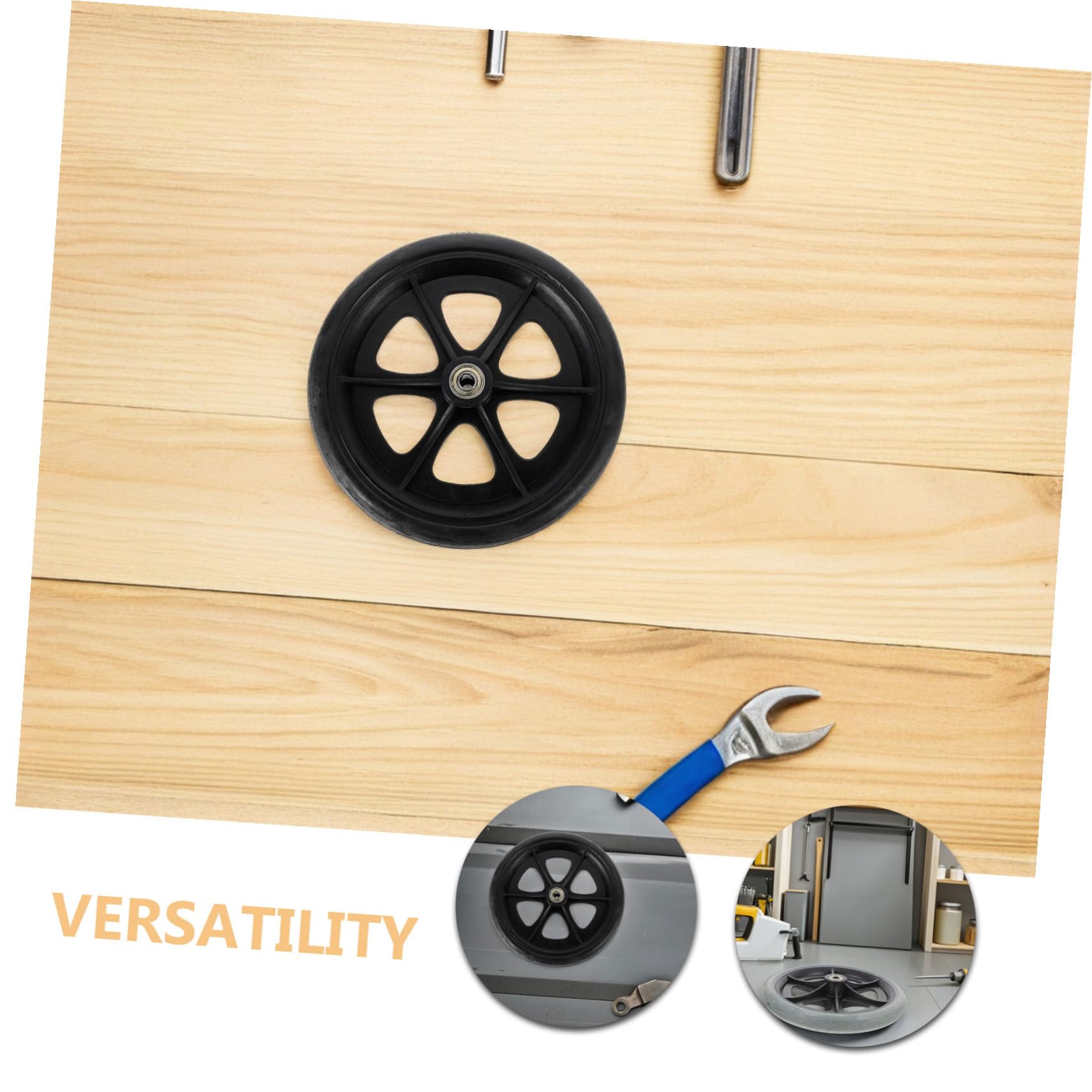 Ruedas de Repuesto para Silla de Ruedas Delanteras 4piezas | Abs Pvc Acero, Giro Suave y Sustitución Sencilla, Uso Interior y Exterior para Andador y Ayudas de Movilidad
