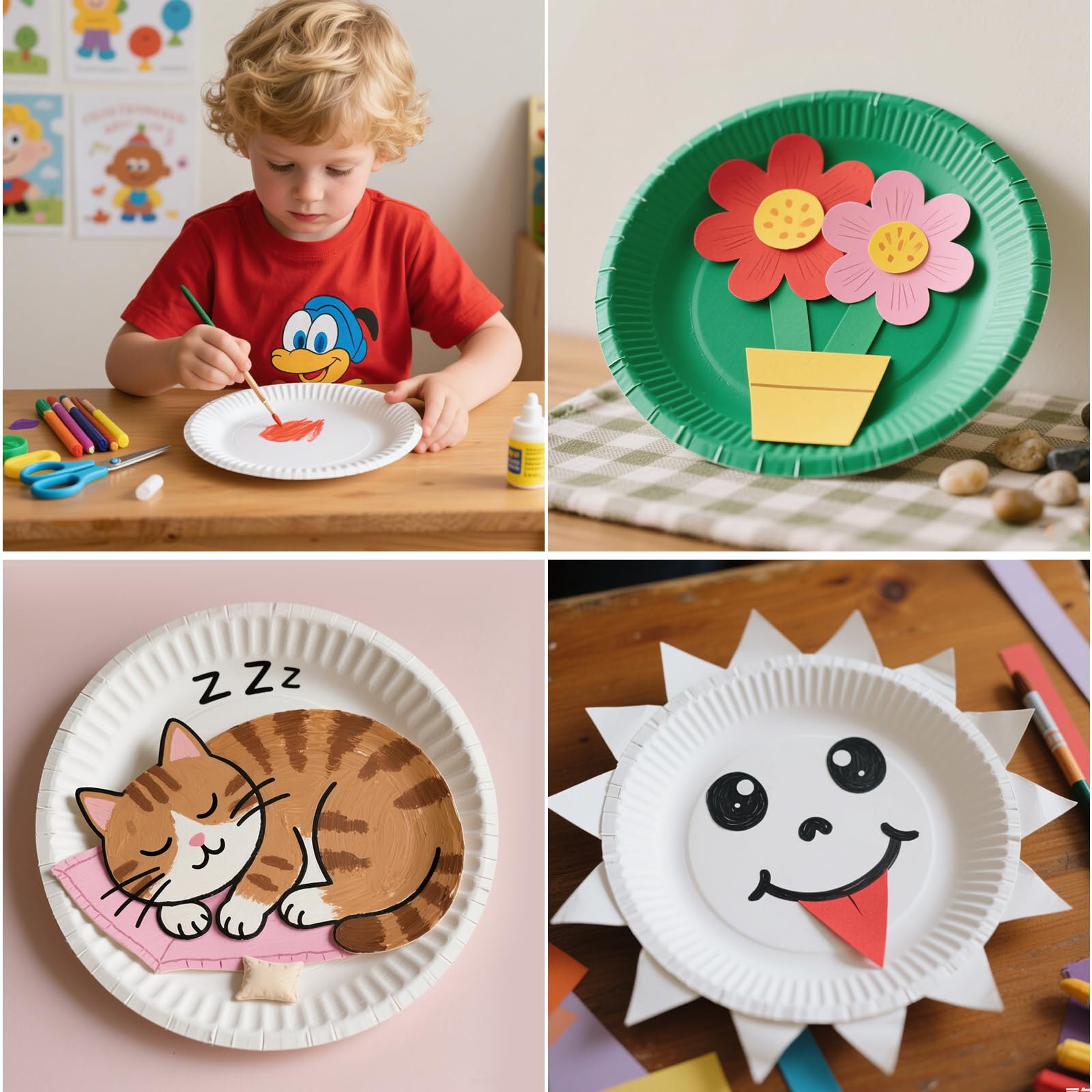 110 Platos Cartón Blancos de 23 cm – Platos Papel para Cumpleaños, Fiestas y Barbacoas – Platos Cumpleaños Resistentes y Elegantes, Para Eventos y Celebraciones.