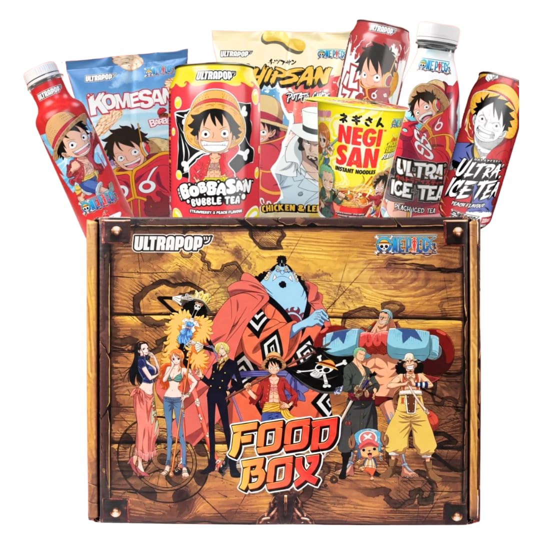 Japanische Snack- und Getränke Überraschungsbox für Anime Fans | Geschenkbox mit Süßigkeiten & Softdrinks