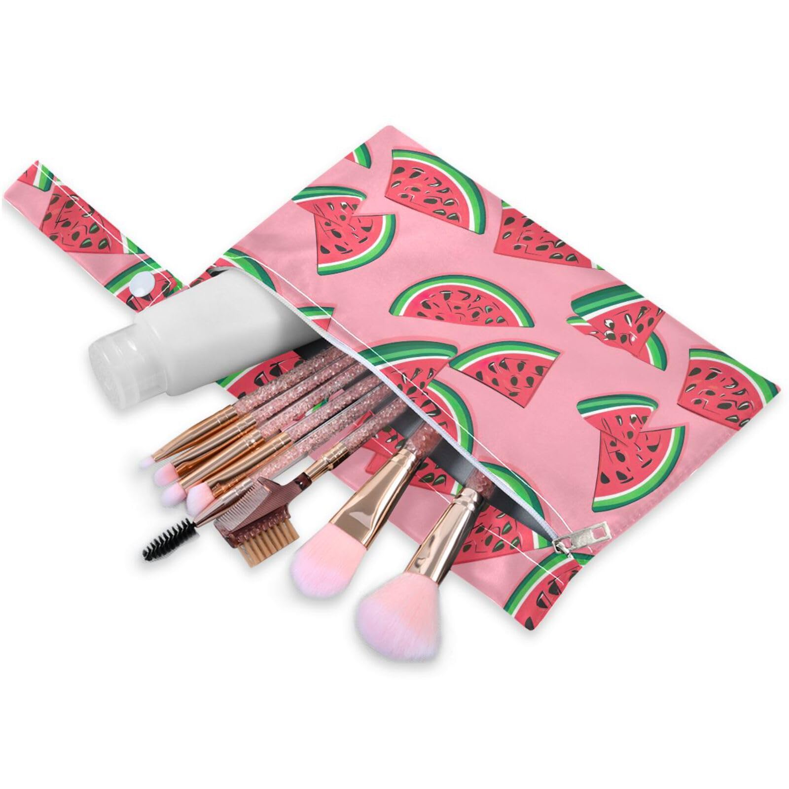 Coikll Wet Dry Bags for Cloth Diaper 2 Pack Waterproof Yoga Gym Bag for Swimsuit Wet Clothes Baby Items-?Cartoon Watermelon?