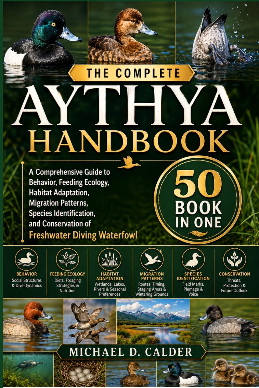 THE COMPLETE AYTHYA HANDBOOK: A Comprehensive Guide to Behavior, Feeding Ecology, Habitat Adaptation, Migration Patterns, Species Identification, and Conservation of Freshwater Diving Waterfowl