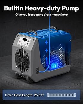 Amazon.com: LUKO 180 PPD Commercial Dehumidifier with Pump, Crawl