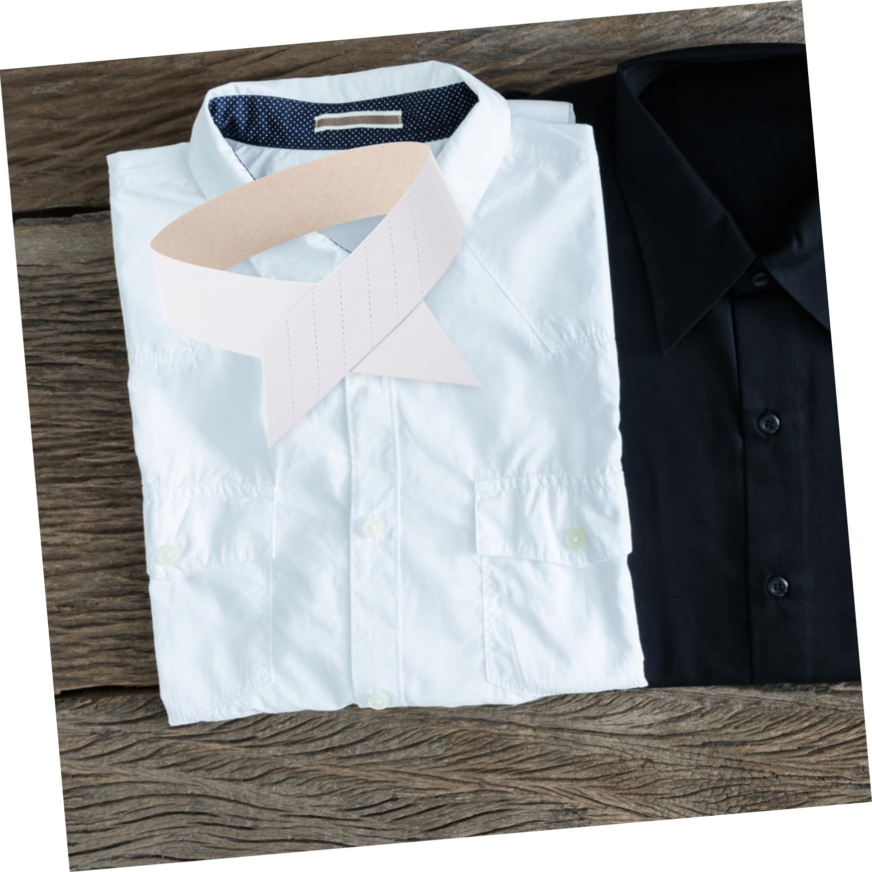 Holibanna Cuello De Camisa De Papel Camisetas Con Tirantes Cuello De Camisa Cuello De Apoyo Cuello De Camisa Con Botones De Papel Camisa Con Lengüeta Camisa De Lino Cuellos De Suéter De