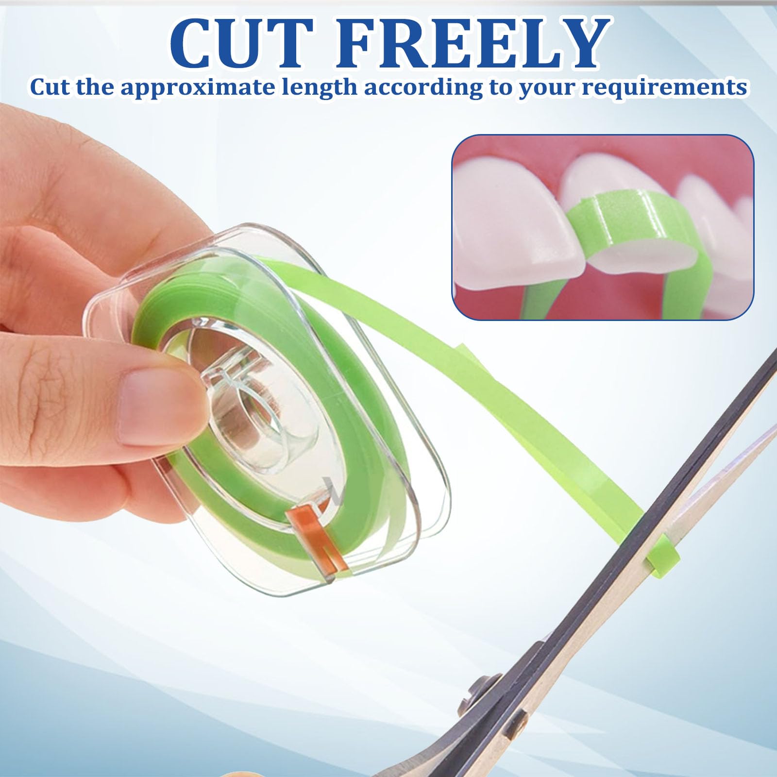 Papel de Lija Interdental Tiras de Lijado Dental 3 Volúmenes para Limpieza Bucal