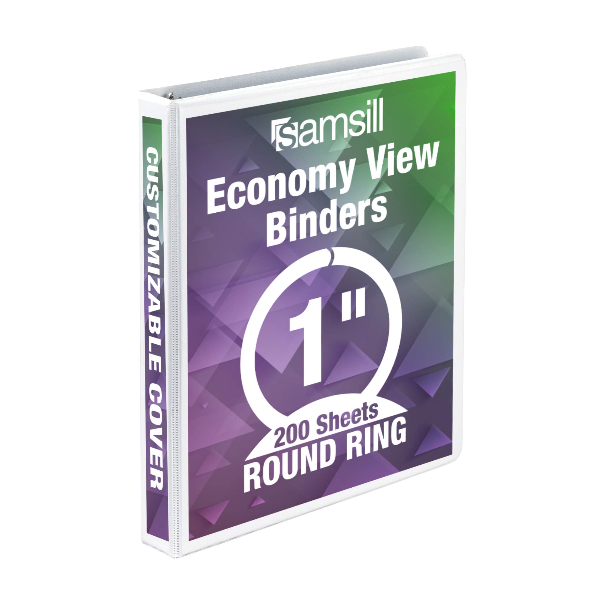 Samsill Value View Binder, 1 Inch, White (18537)