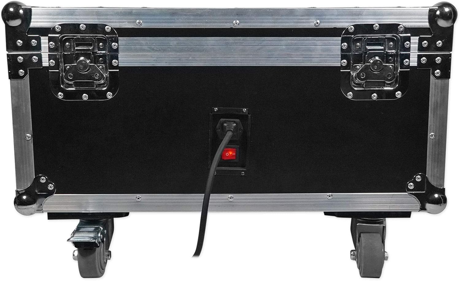 Rockville Best Pack 60 (6) Black 54W Battery Wash Lights, RGBWA+UV, Wireless DMX, Charging Case, Long-Life Battery, LCD Display, for DJs and Events