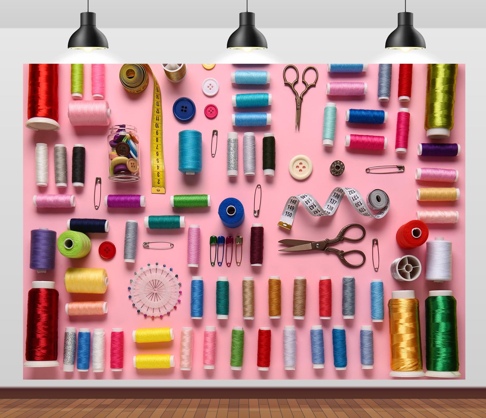 10x6.5FT Accessori Cucito Rosa Sfondo Fotografico