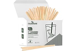 Birch Wood Coffee/Beverage Stirrers 7" (1000 Pack): Eco-Friendly Enhancers for Your Coffee Nook
