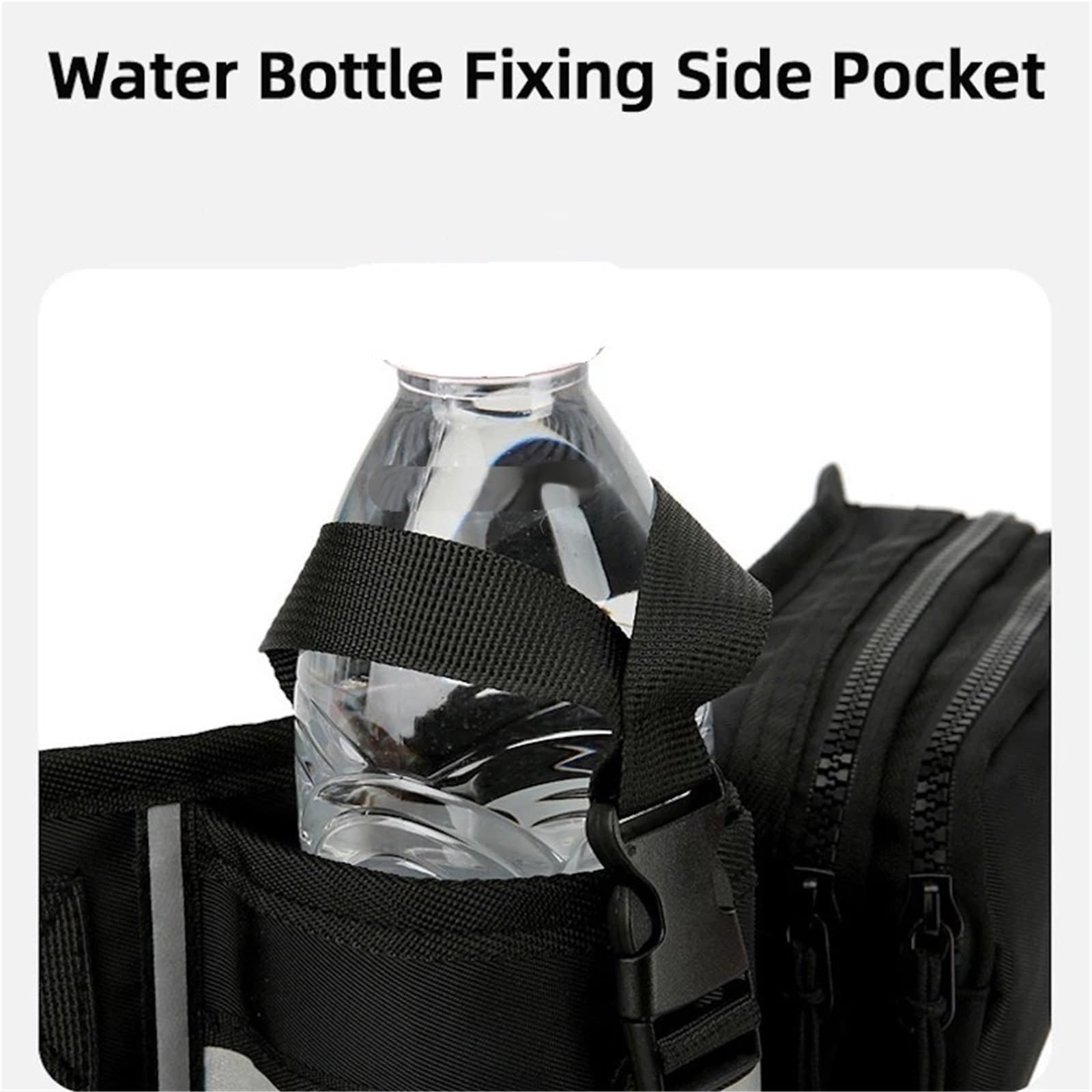 Men's Sport Waist Bag Chest Small with Water Bottle Fixing Pocket for Gym Running Hiking Outdoor Travel Campus School, pomarańczowy, Einheitsgröße, One Style