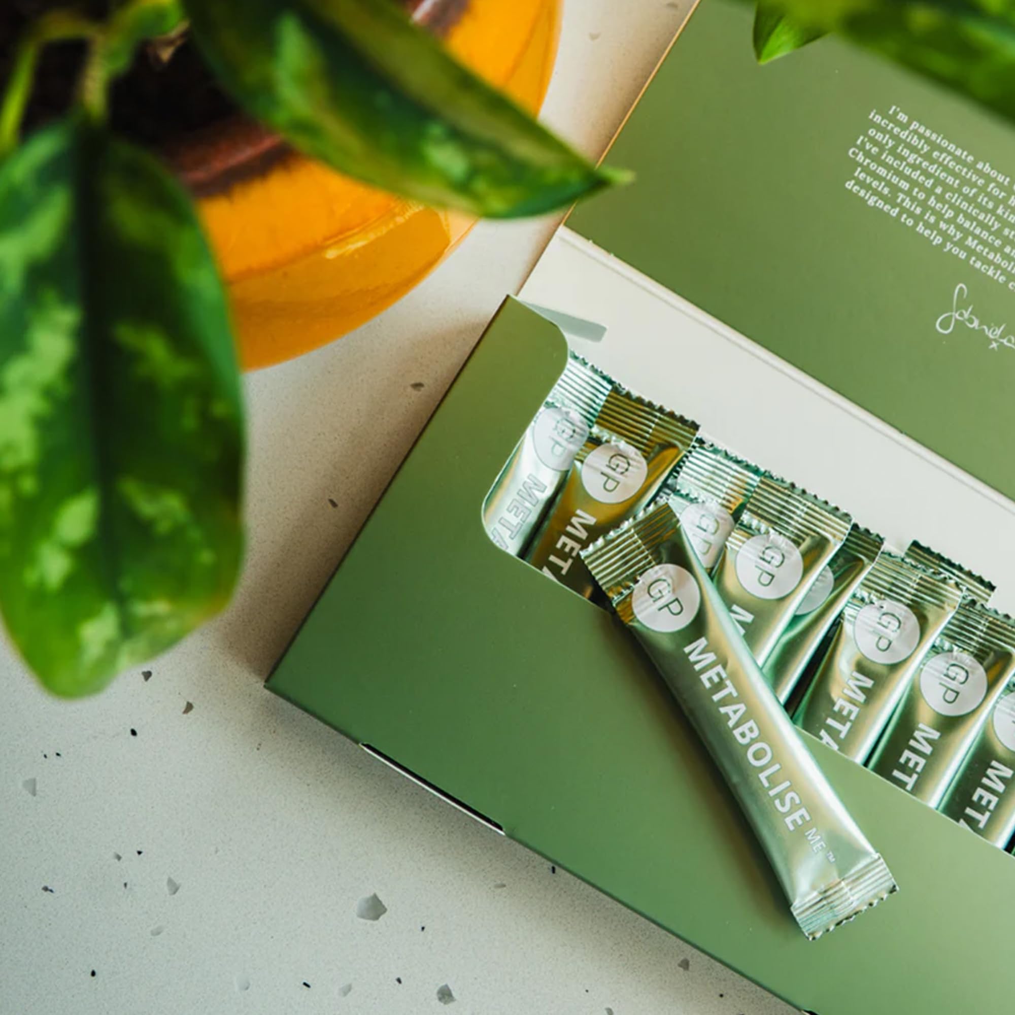 GP Nutrition MetaboliseMe Pulver - Stoffwechsel Komplex mit Chrom, Biotin & Ballaststoffen, lösliches Getränk, tägliche Ergänzung, 28 Sachets, Glucomannan Trinkbeutel mit Inulin