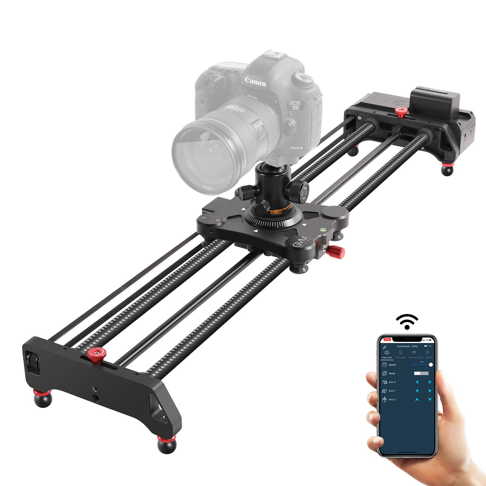 Buy GVM 32"/80cm Wireless Camera Slider Motorized Video Rail Slide with