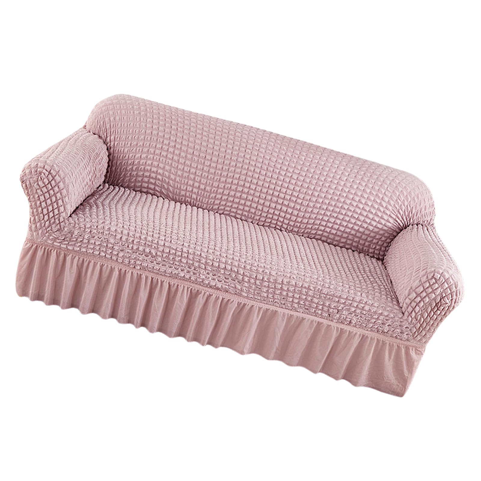 Buxuaaaa Seersuckers Sofa Covers Protectors High Elasticitys Sofa Slipcover for 3 Seater Couch Living Space Stretchable Covers