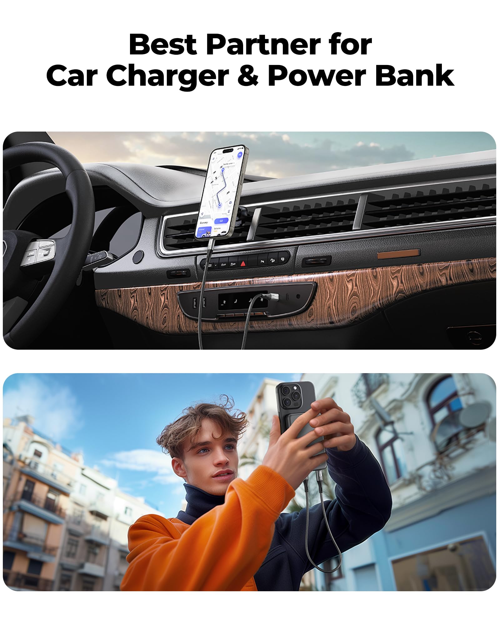 Silkland Cavo USB C USB C Corto [25CM 2Pezzi], 3A 20V 60W, PD 3.0&QC 4.0+, Cavo USB Type C Ricarica Rapida per iPhone 17 16 15, Samsung S25 Ultra/S24/S23/S22/S21, iPad Pro/Mini, MacBook Air/Pro, Pixel