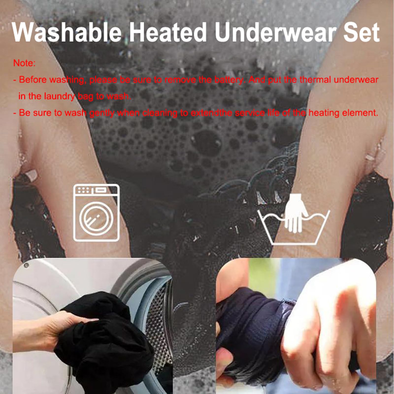 Set di Biancheria Intima Termica per Uomo Donna, Biancheria Intima Termica Riscaldante T-Shirt E Pantaloni Termica Elettrica USB -16 Aree di Riscaldamento (Batterie Non Incluse),L, Grey - Men