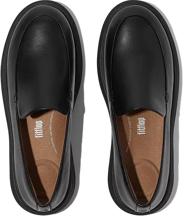 靴 fitflop Amazon.com | FitFlop Women's Iq-Comff Leather Low-Top Loafers All