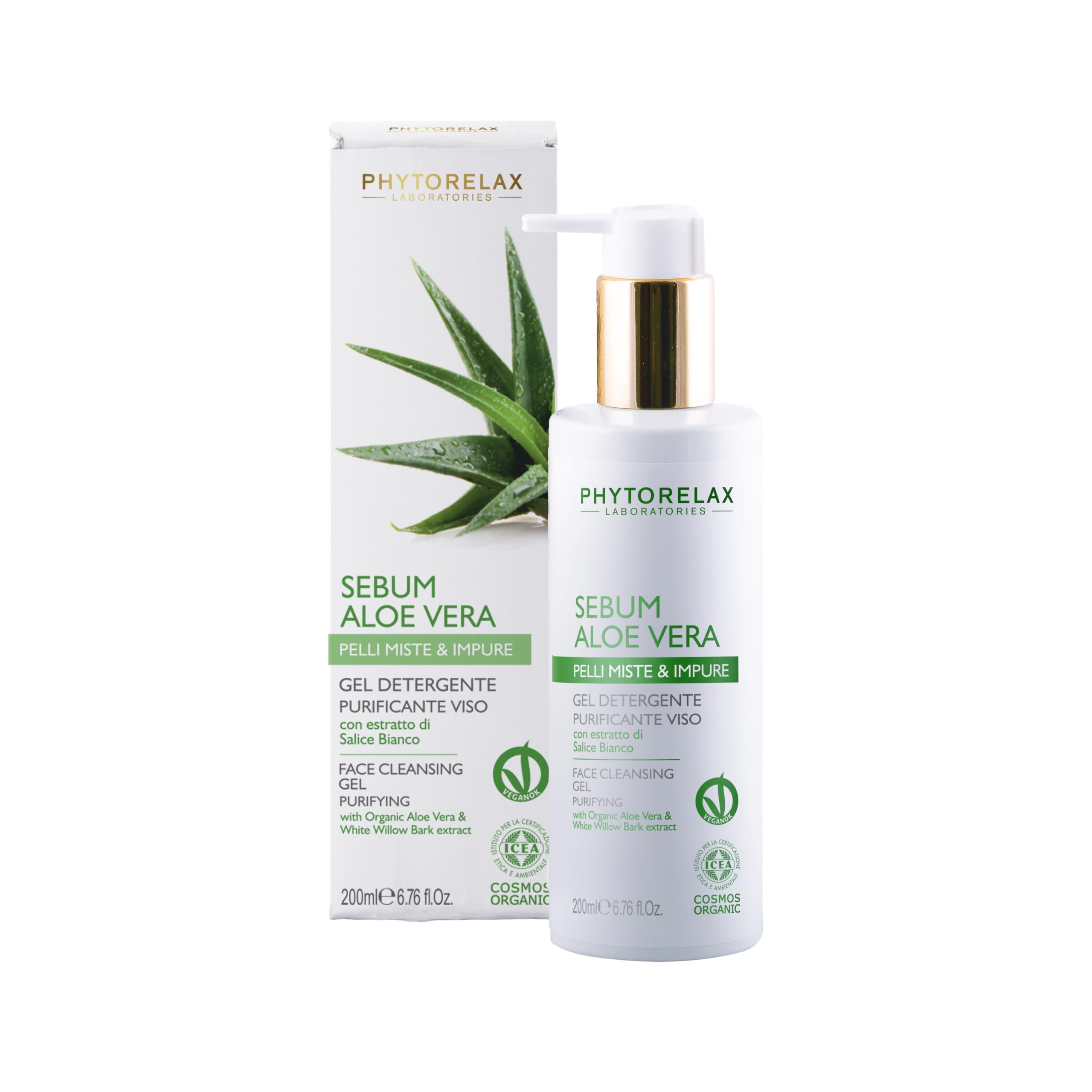 Bio Phytorelax Sebum Aloe Vera Gesichtsreinigungsgel 200 ml