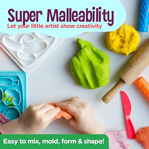 Miniatura 5 de Hygloss Products Dazzlin' - Masa de juego para modelar para niños, 1 libra, verde, 1 pieza