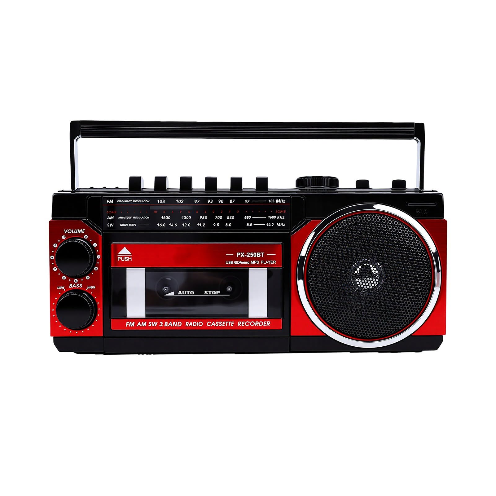 Asixxsix Przenośne Boomboxy z Odtwarzaczami Kasetowymi z Bluetooth