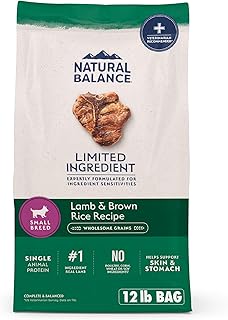 Natural Balance Limited Ingredient Small-Breed Adult Dry Dog Food with Healthy Grains, Lamb & Brown Rice Recipe, 12 Pound (Pack of 1)