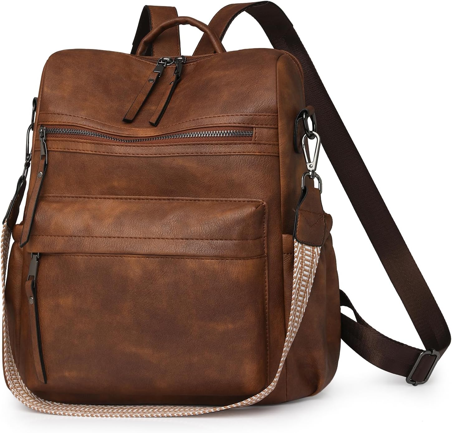 Fashion Backpack Purse for Women Leather medium Anti-theft Multipurpose PU Ladies Shoulder Travel bag Satchel Handbags - Image 4