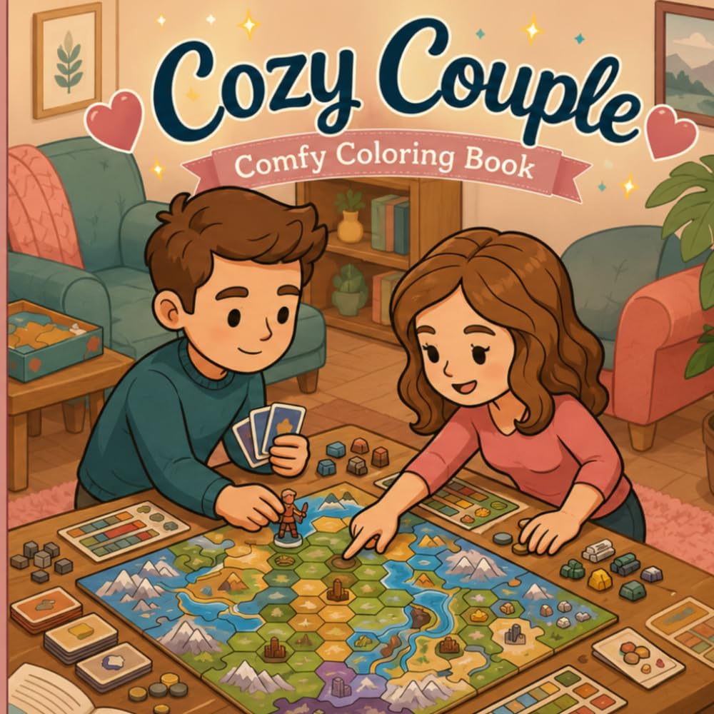 Cozy Couple: Comfy Coloring Book