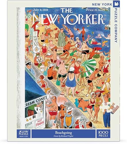 Miniatura 3 de New York Puzzle Company - New Yorker Beachgoing - Rompecabezas de 1000 piezas