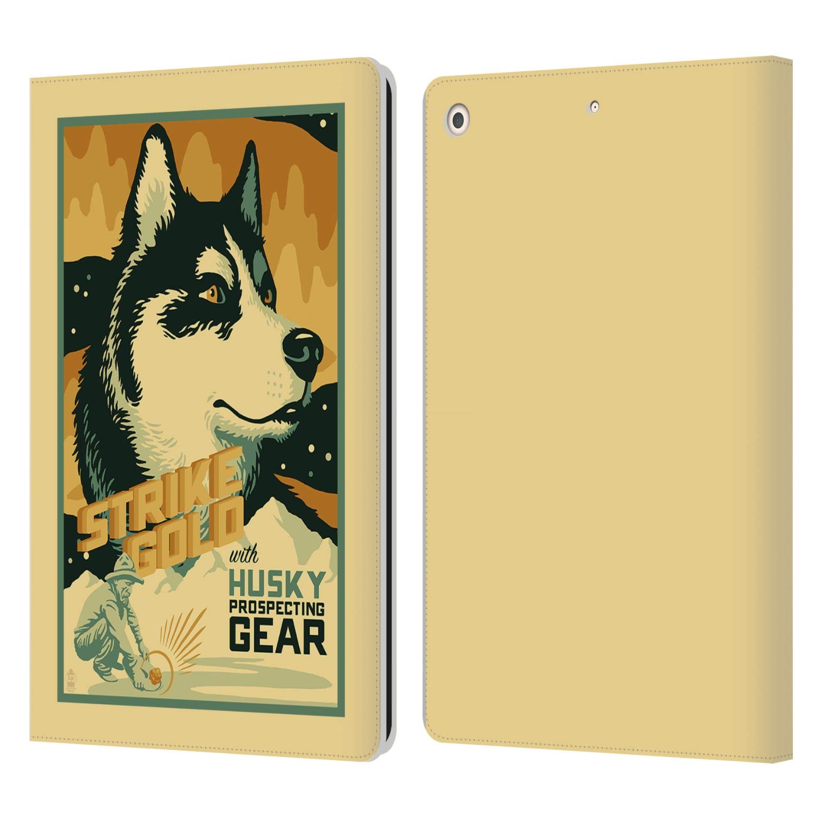 Coque en cuir portefeuille iPad 10.2 Lantern Press Chien