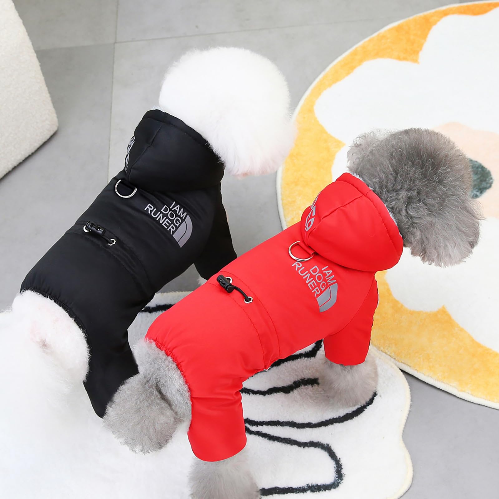 Cappotto Invernale Antivento Per Cani Piccoli: Caldo, Sportivo, Con Imbottitura In Cotone E Riflettenti – Izefia