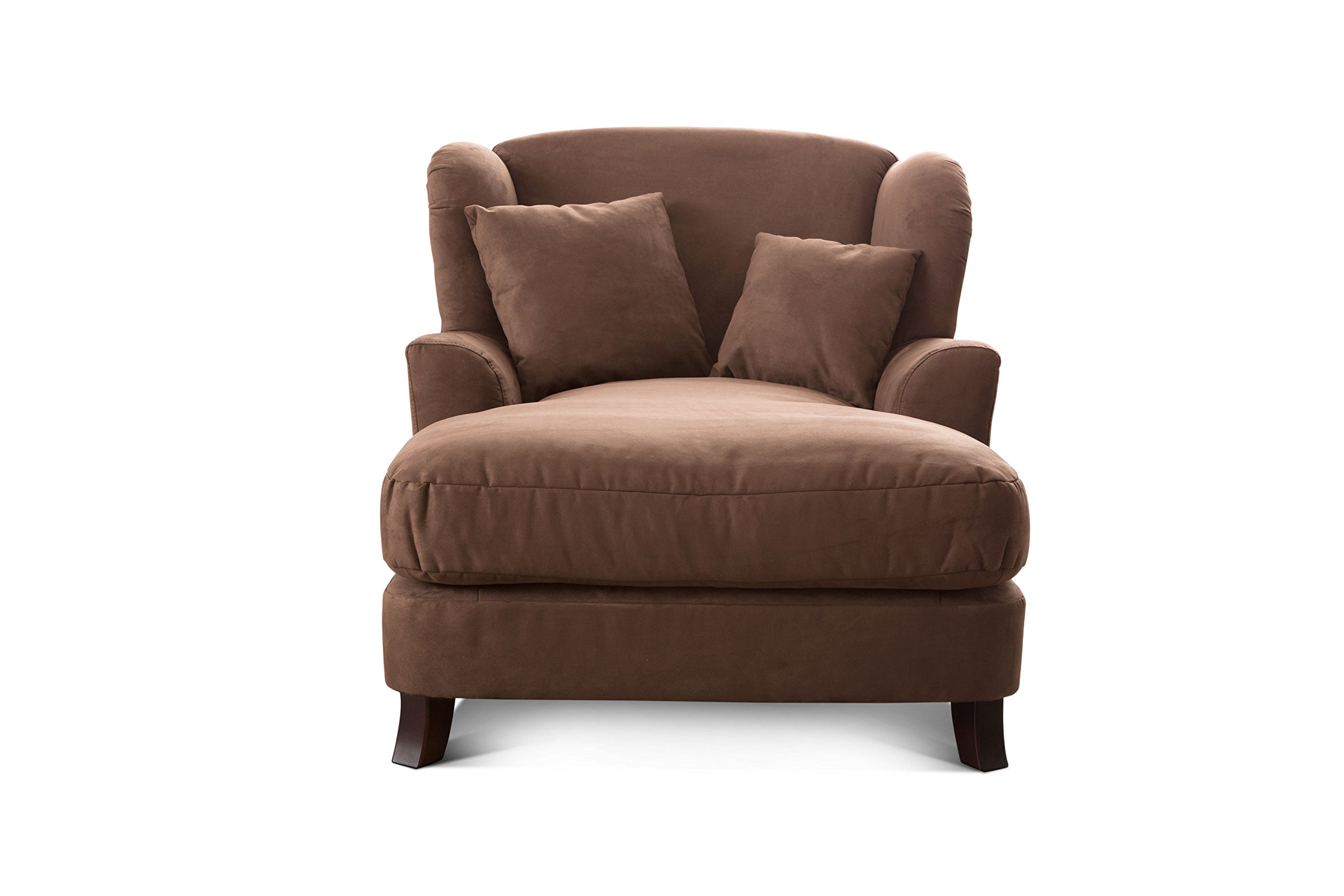 Poltrona Relax XXL Assado Con Cuscini - Seduta Grande 109x104cm, Tessuto Rosso Vino, Gambe Legno - Foto 10