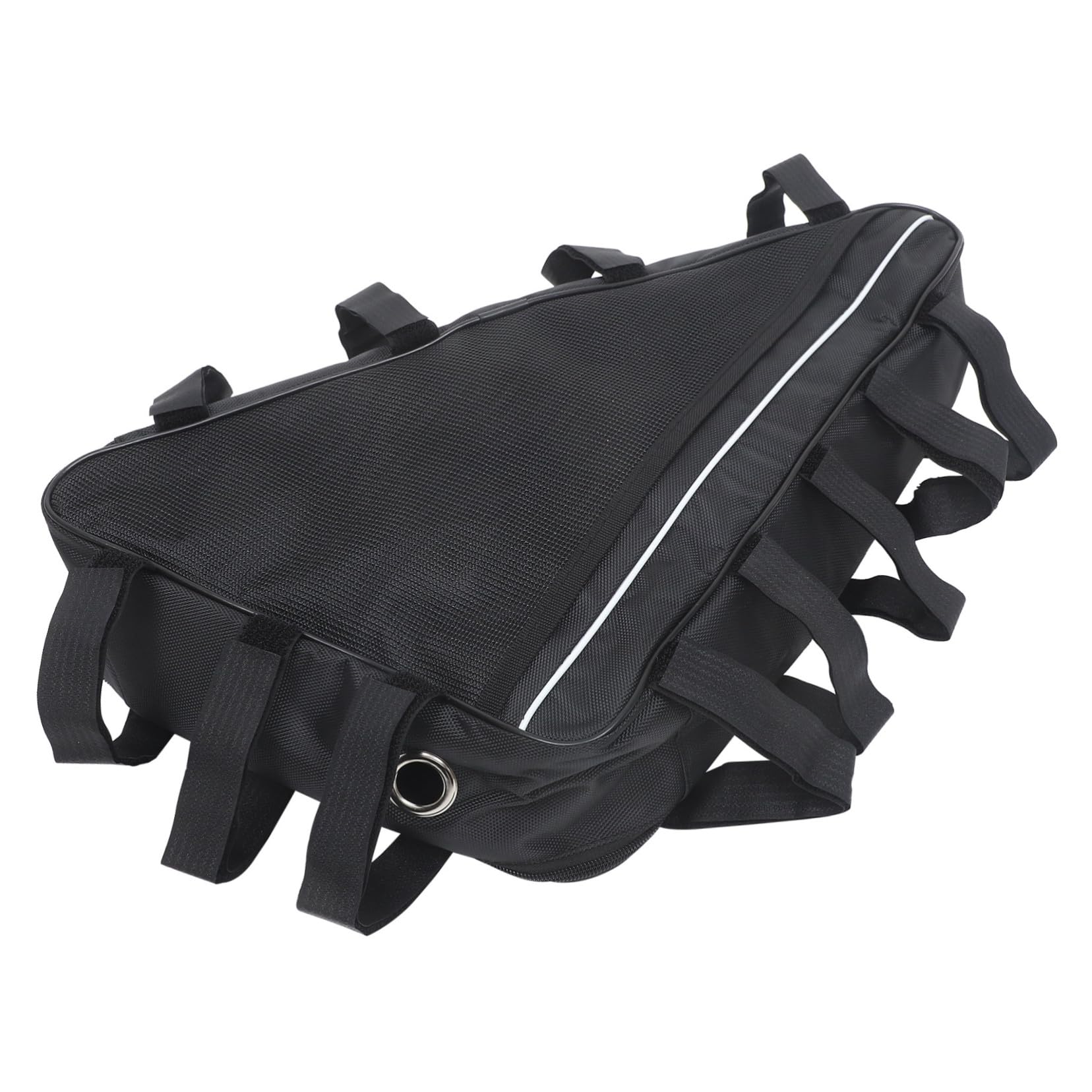 Bolsa Triangular para Cuadro de Bicicleta Negra, Gran Capacidad, Oxford