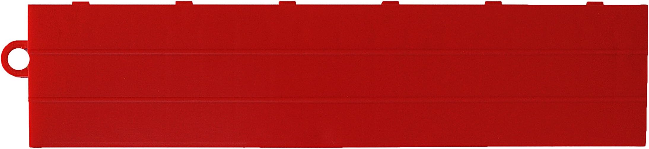 M789453R Garage Floor Male Ramp Edges without Loops, Red