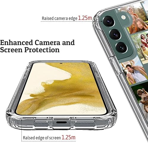 Vista 216 de Funda transparente 3 en 1 diseñada para teléfono Galaxy S21, Plus/Ultra/FE 5G Samsung, capas protectoras híbridas [protector de pantalla] Borrar 05