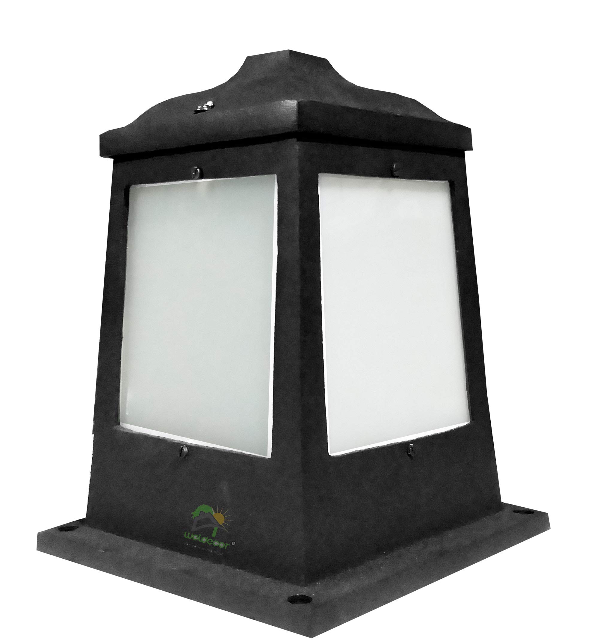 Weldecor® Antique Black Casted Antiscratch Matt Finish Metal Gate Light/Garden Light/Outdoor Lamp (1 Pc)-image-21