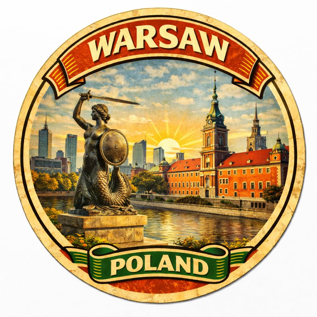 Nomad Charging Box Warsaw Poland Decorative Souvenir Fridge Magnet A0017