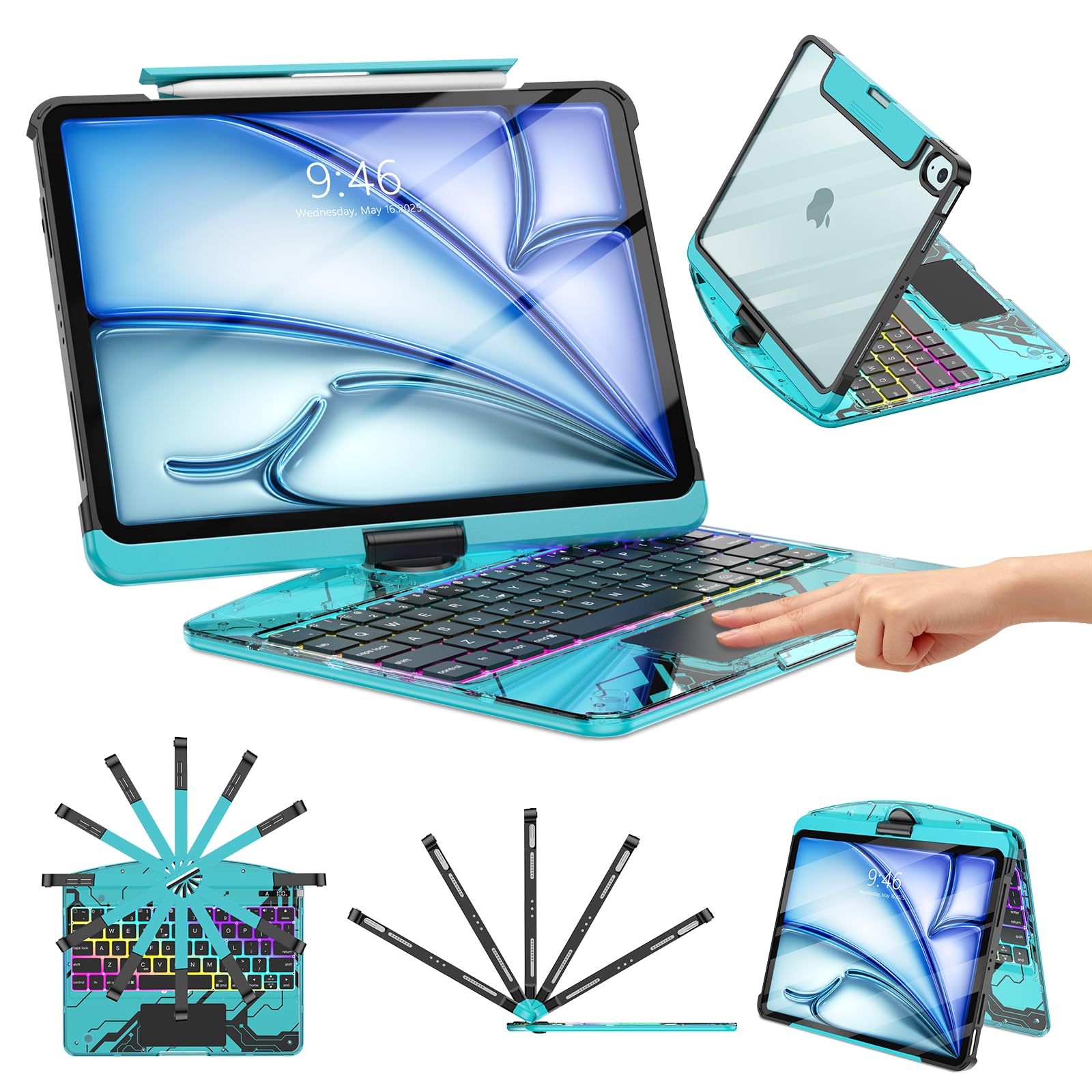 Amazon.com: TSQQST Clear Keyboard Case for iPad Air 11 Inch (M4/M3